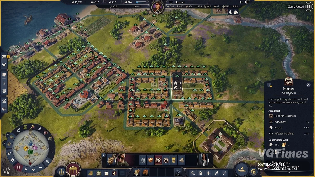 Anno 117: Pax Romana — Увеличение радиуса действия общественных зданий