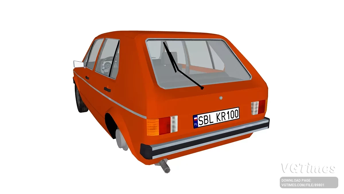 Simple Car Crash Physics Sim — Volkswagen Golf MK1