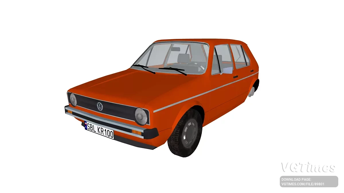 Simple Car Crash Physics Sim — Volkswagen Golf MK1