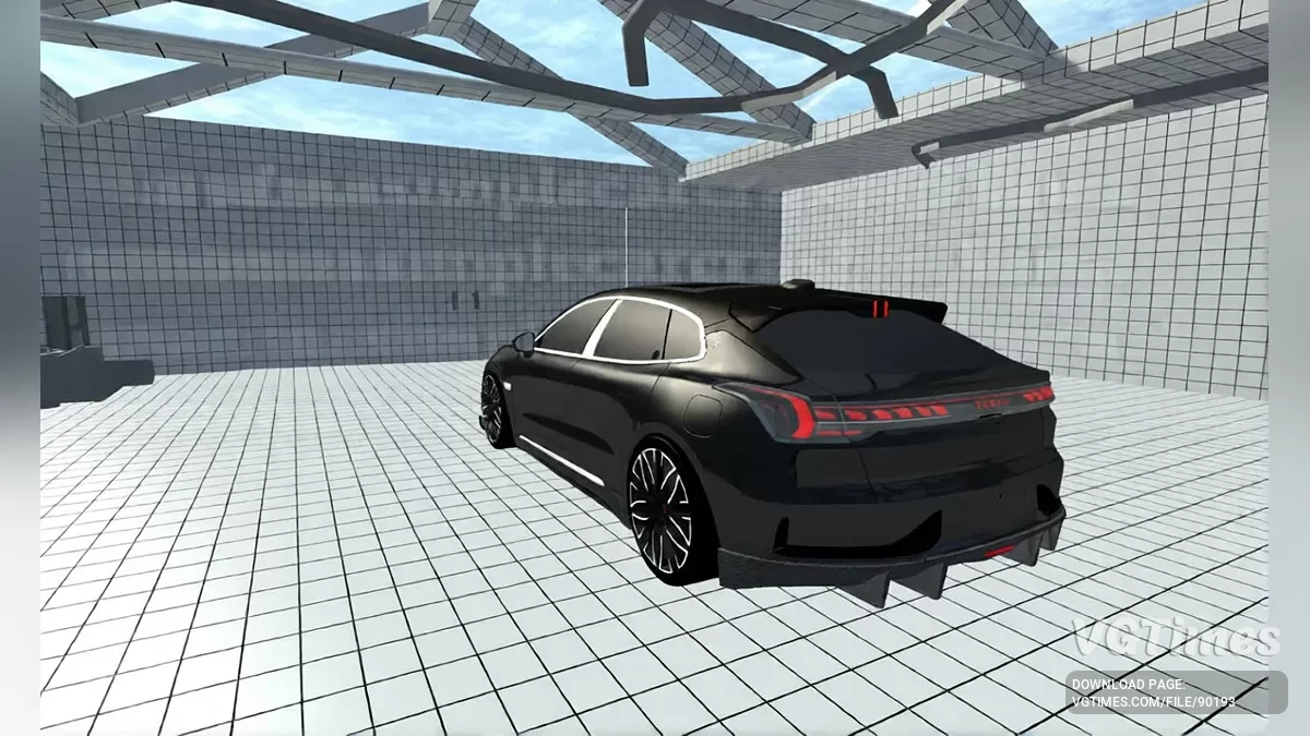 Simple Car Crash Physics Sim — Zeekr 001