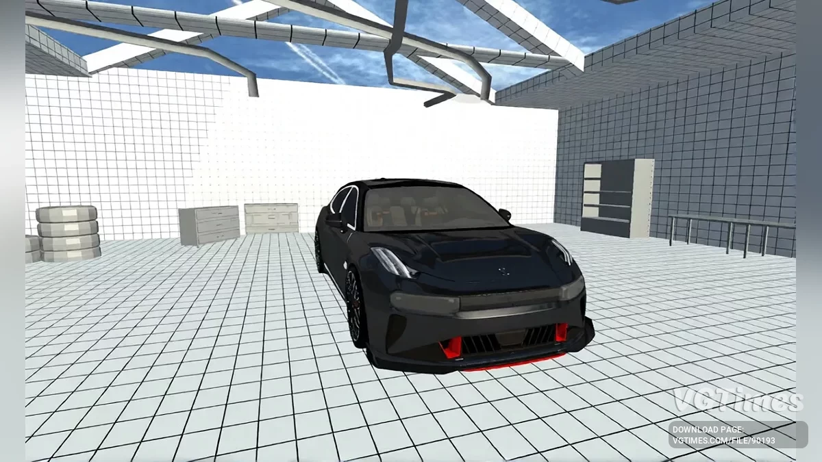 Simple Car Crash Physics Sim — Zeekr 001