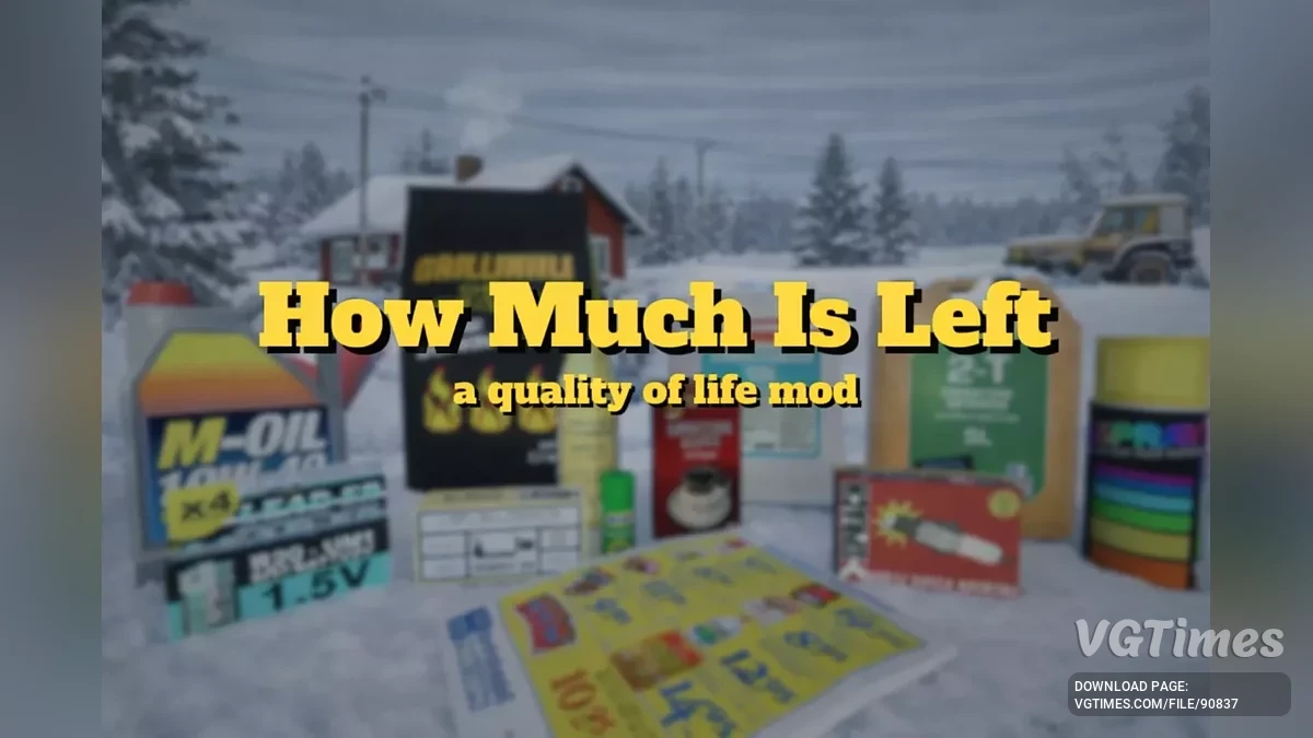 My Winter Car — HowMuchIsLeft — видимость содержимого контейнеров