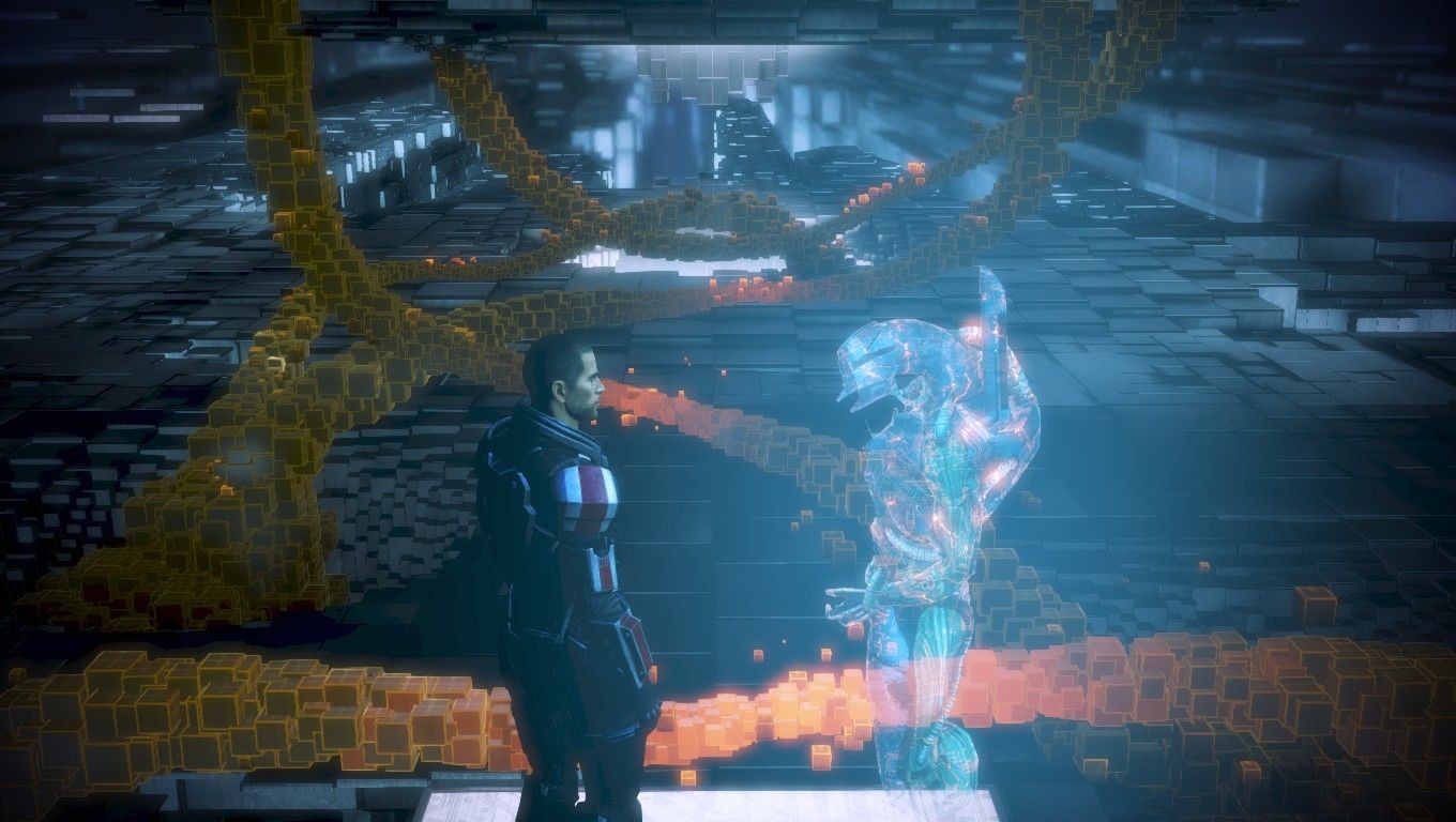 Mass effect 3 спасти. Легион масс эффект. Mass Effect 3 Балор сканирование.