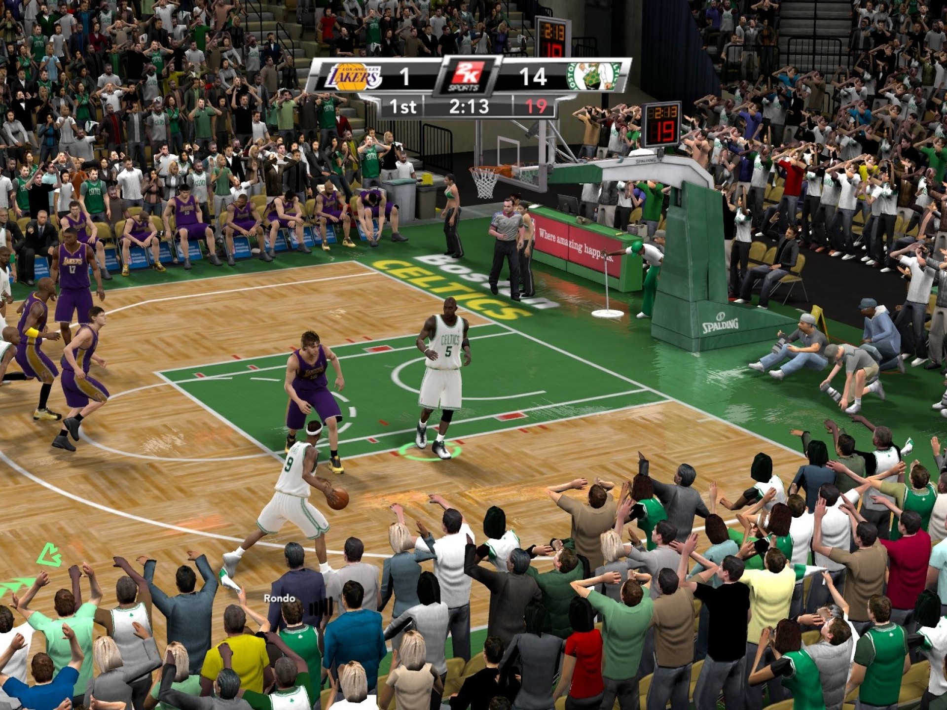 Скриншоты NBA 2K9.