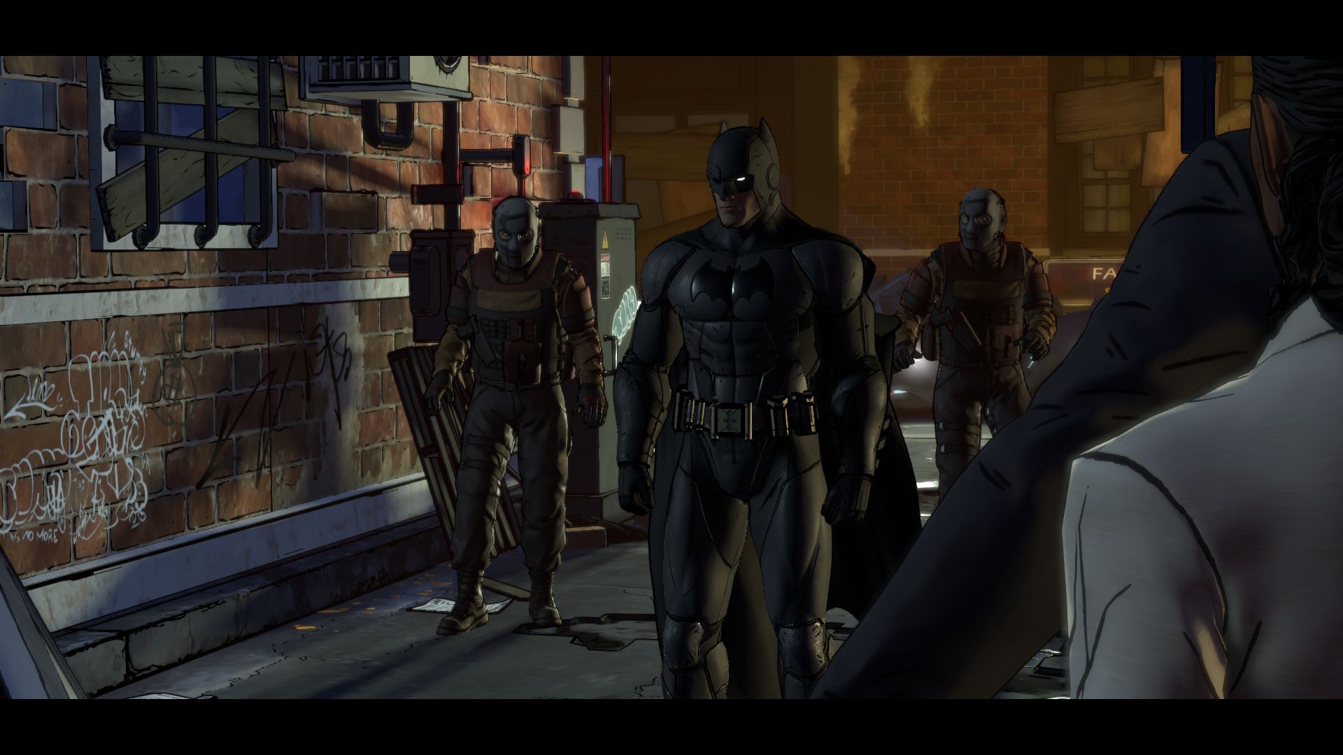 Batman episode. Batman the Telltale Series Xbox 360. Batman Shadow. Batman 1 Episode Bank building. Глиняный колосс Бэтмен Скриншоты.
