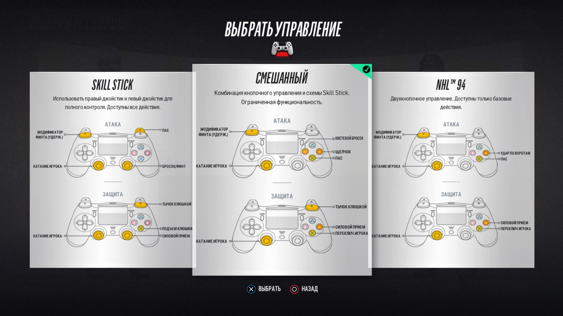 Сделай прием. NHL 22 управление ps4. Управление в NHL 18 на ps4. NHL управление ps4. NHL 21 управление Skilstick ps4.