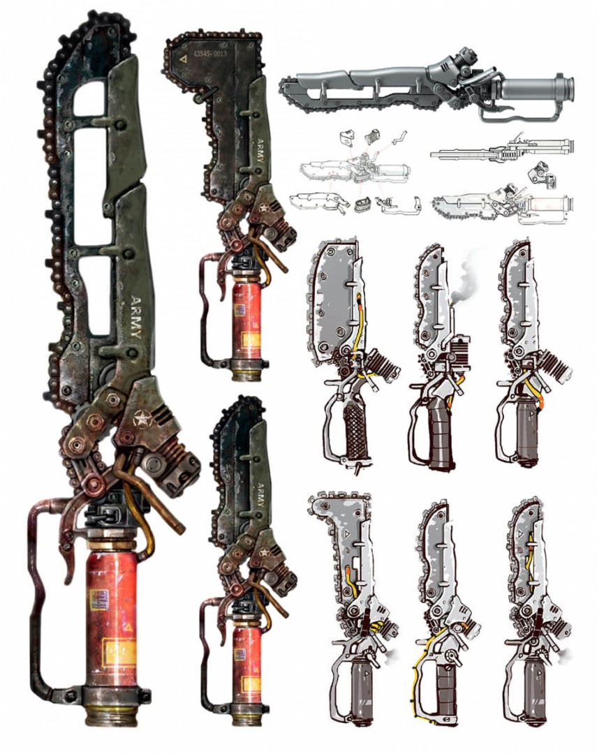 Fallout 4 concept art weapon фото 9