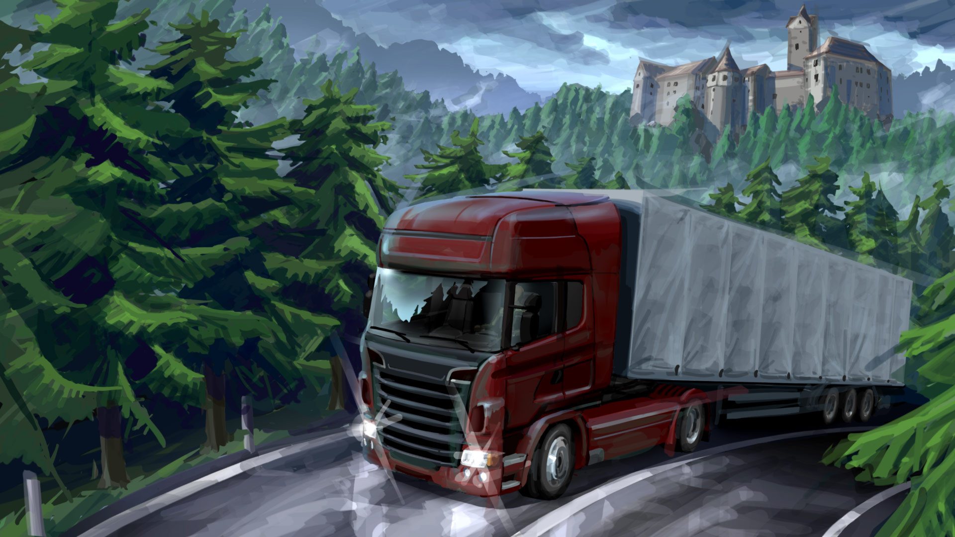 Арт Euro Truck Simulator 2 - всего 10 артов из игры