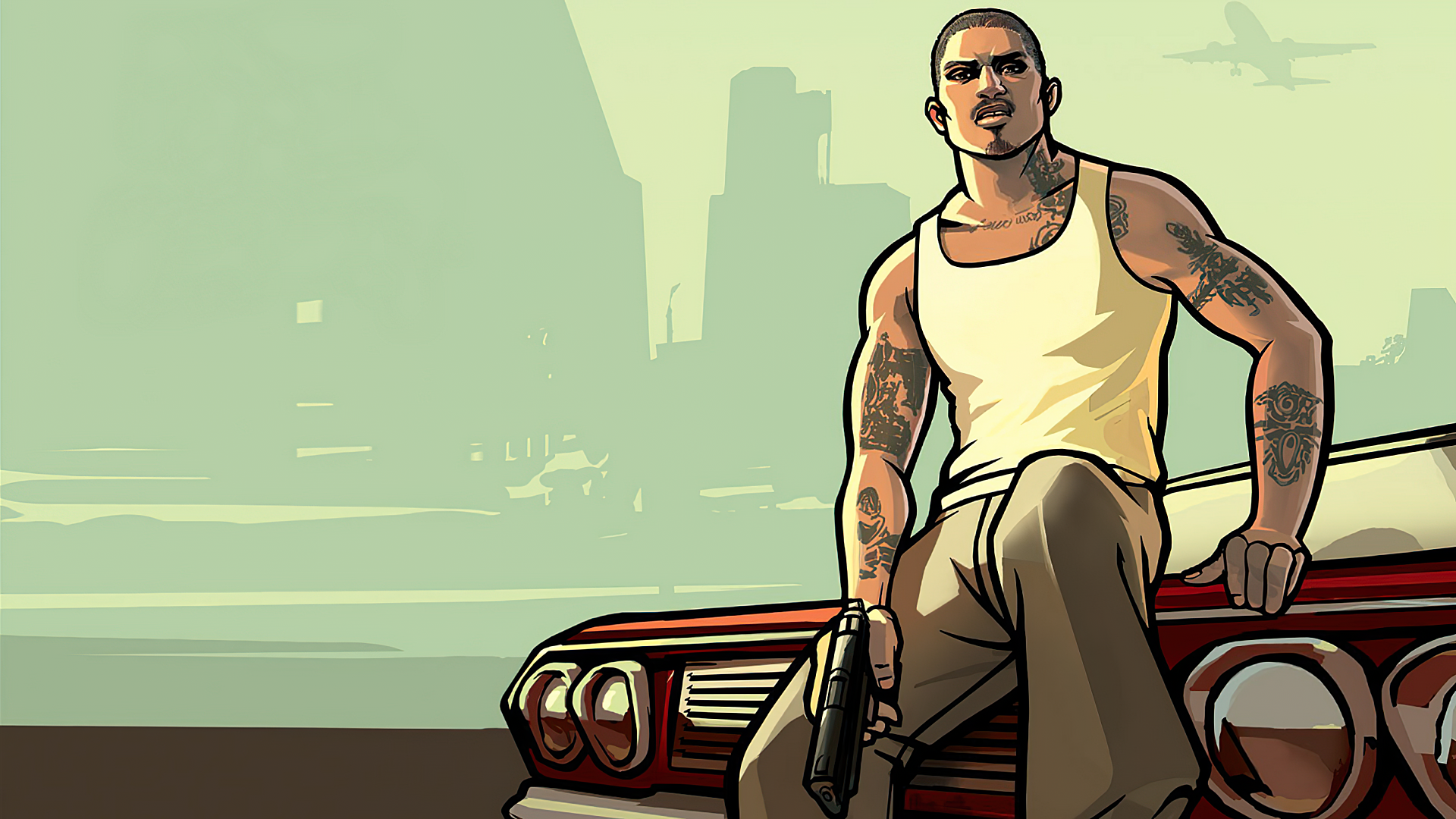 Grand theft san andreas на андроид. Grand Theft auto: San Andreas. ГТА Сан андреас заставка. GTA sa плакат.
