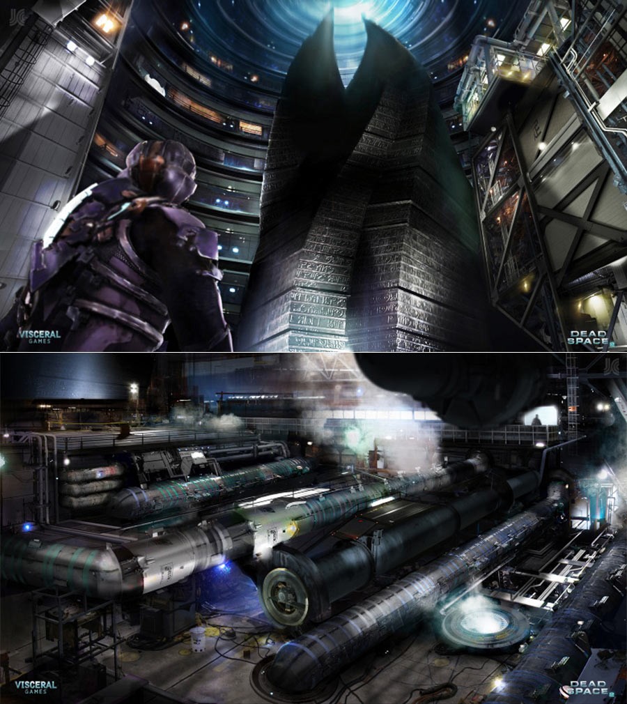 2 б пространство. Dead Space 2 Concept Art. Dead Space 2 арт. Dead Space 2 концепт.