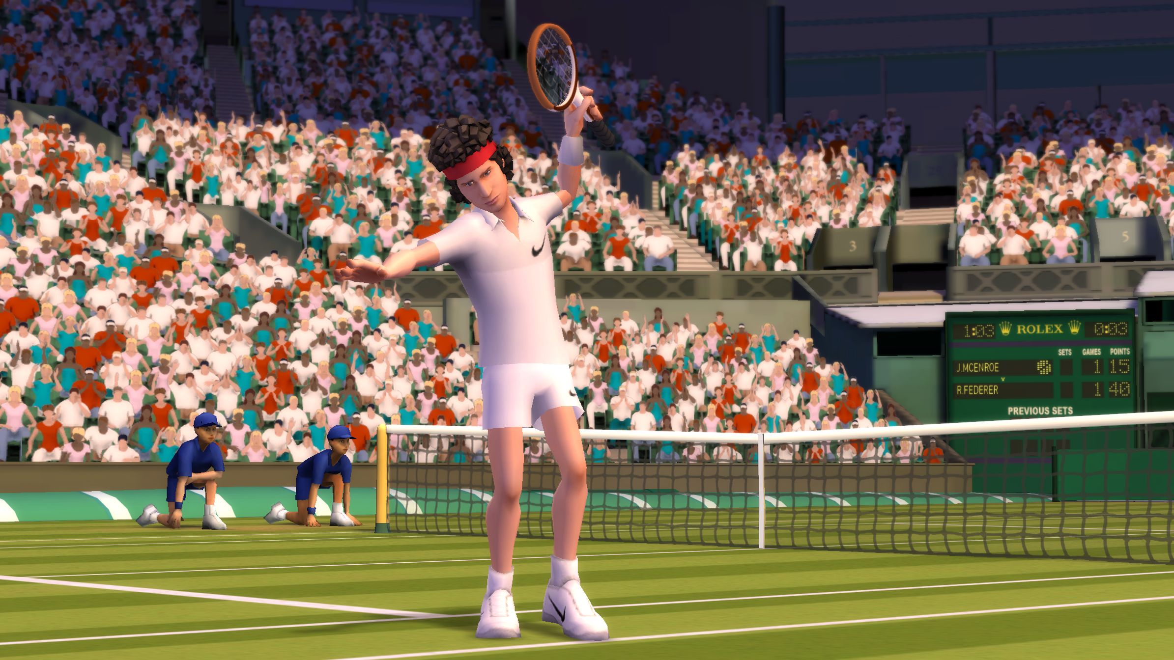 Партия игры в теннисе