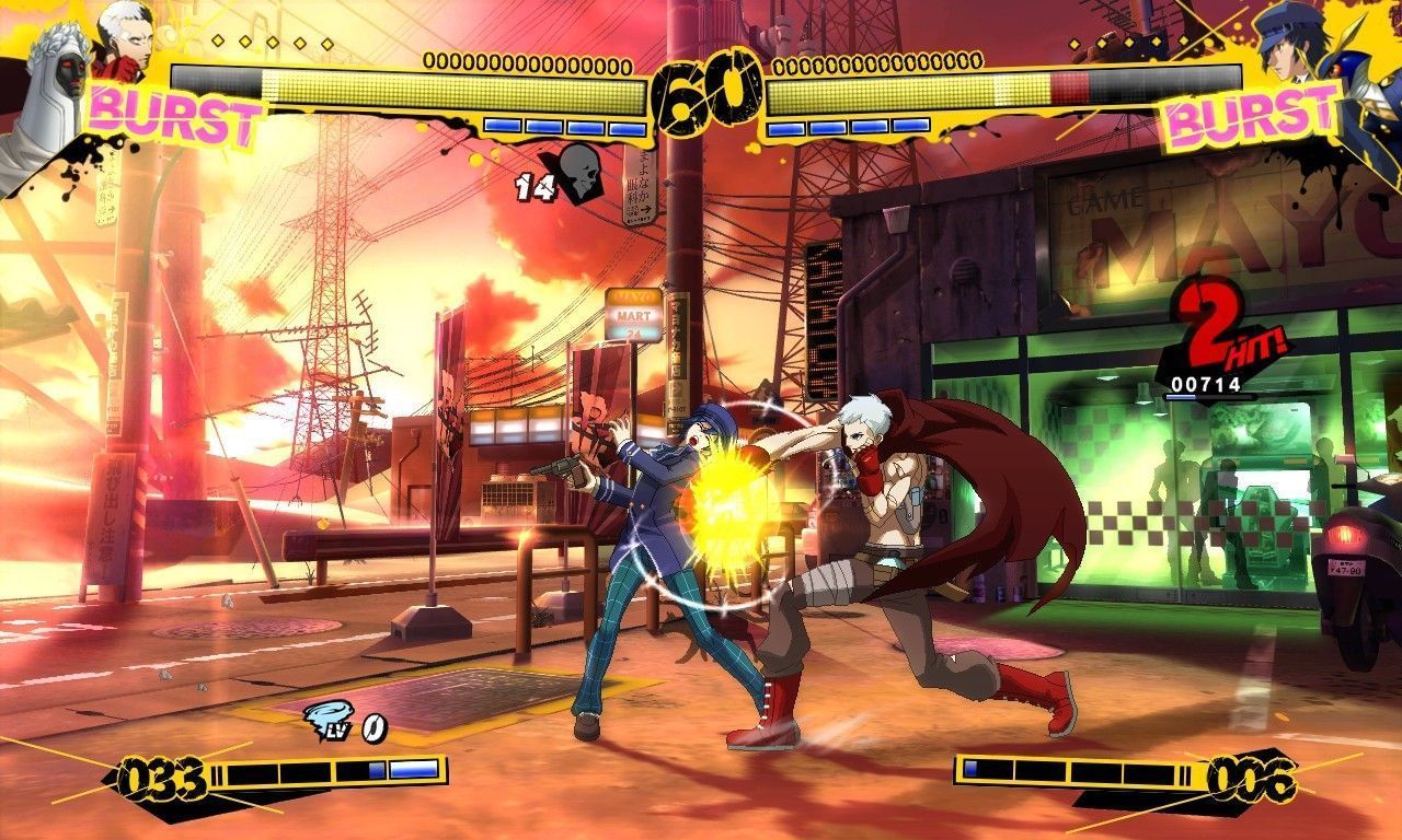 Persona fighting. Persona 4 Arena - persona 4 the Ultimate in Mayonaka Arena.