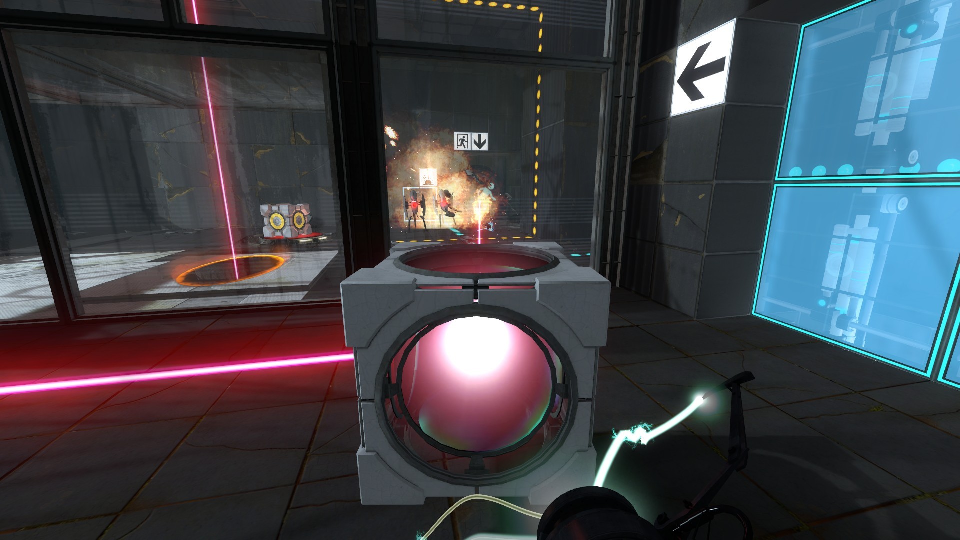 Portal 2 комната с 3 лазерами фото 5