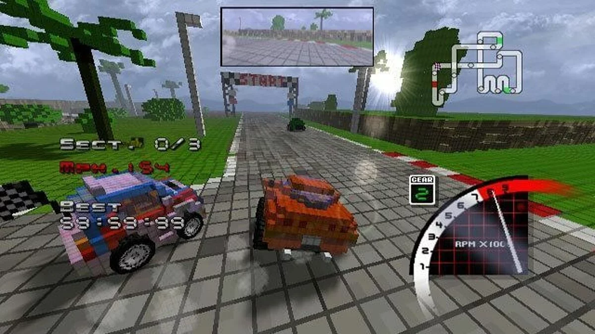 Скриншоты из 3D Pixel Racing