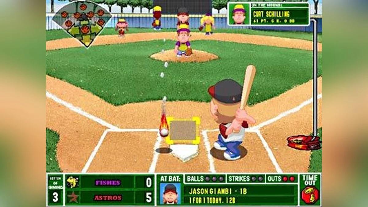 Скриншоты из Backyard Baseball