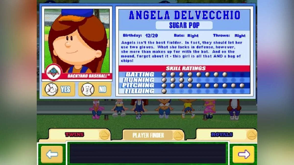 Скриншоты из Backyard Baseball 2003