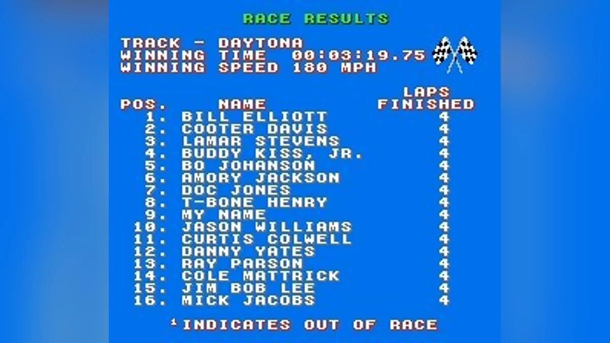 Скриншоты из Bill Elliott's NASCAR Challenge