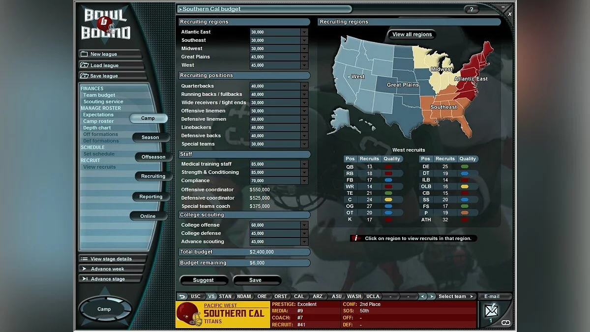 Скриншоты из Bowl Bound College Football / Картинка 1