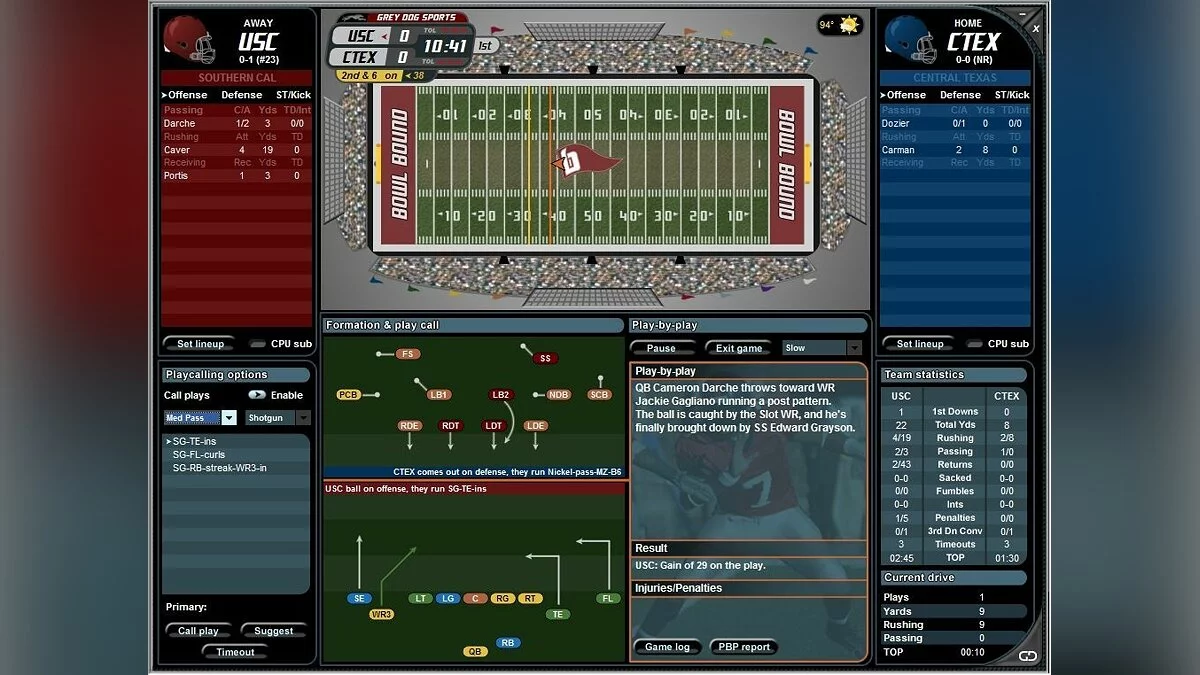 Скриншоты из Bowl Bound College Football / Картинка 4