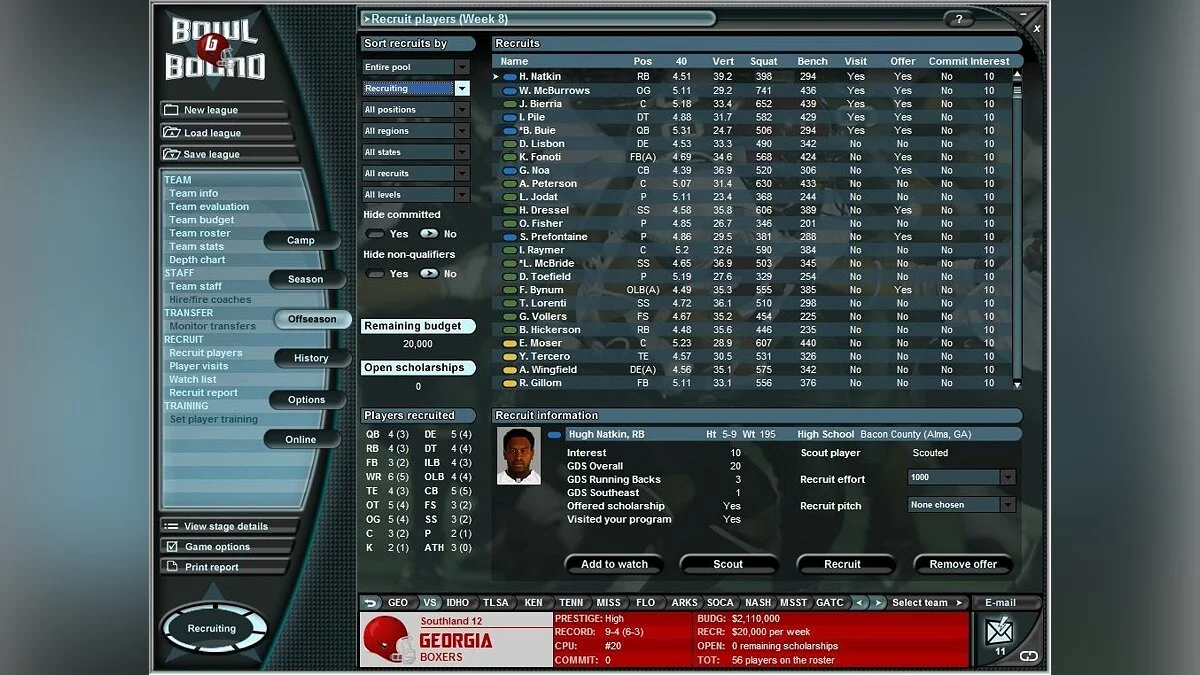 Скриншоты из Bowl Bound College Football / Картинка 6