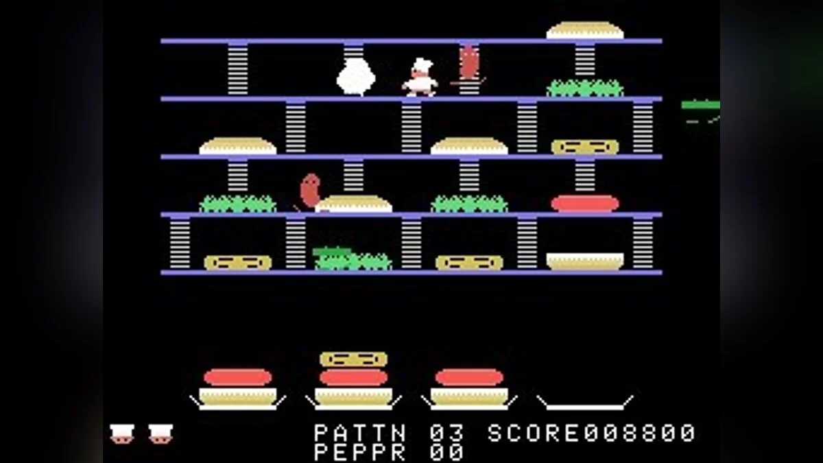 Скриншоты из BurgerTime