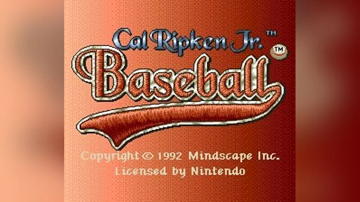 Скриншоты из Cal Ripken Jr. Baseball