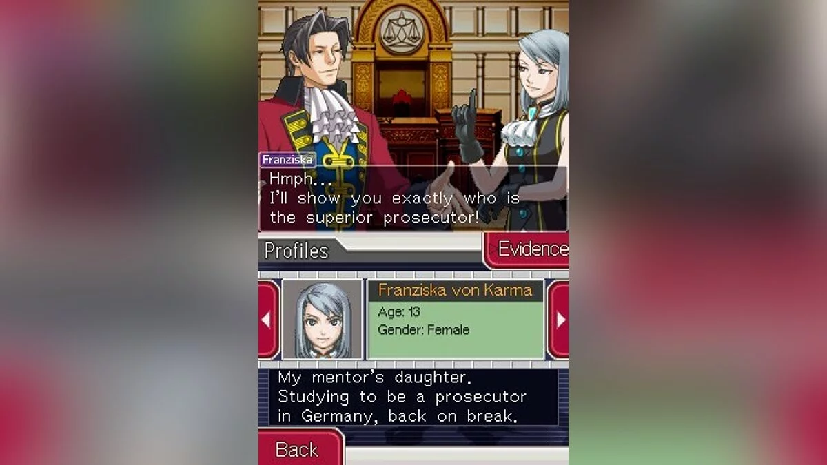 Скриншоты из Ace Attorney Investigations 2 / Картинка 50