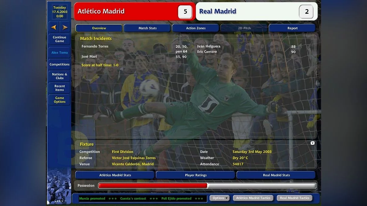 Скриншоты из Championship Manager 4