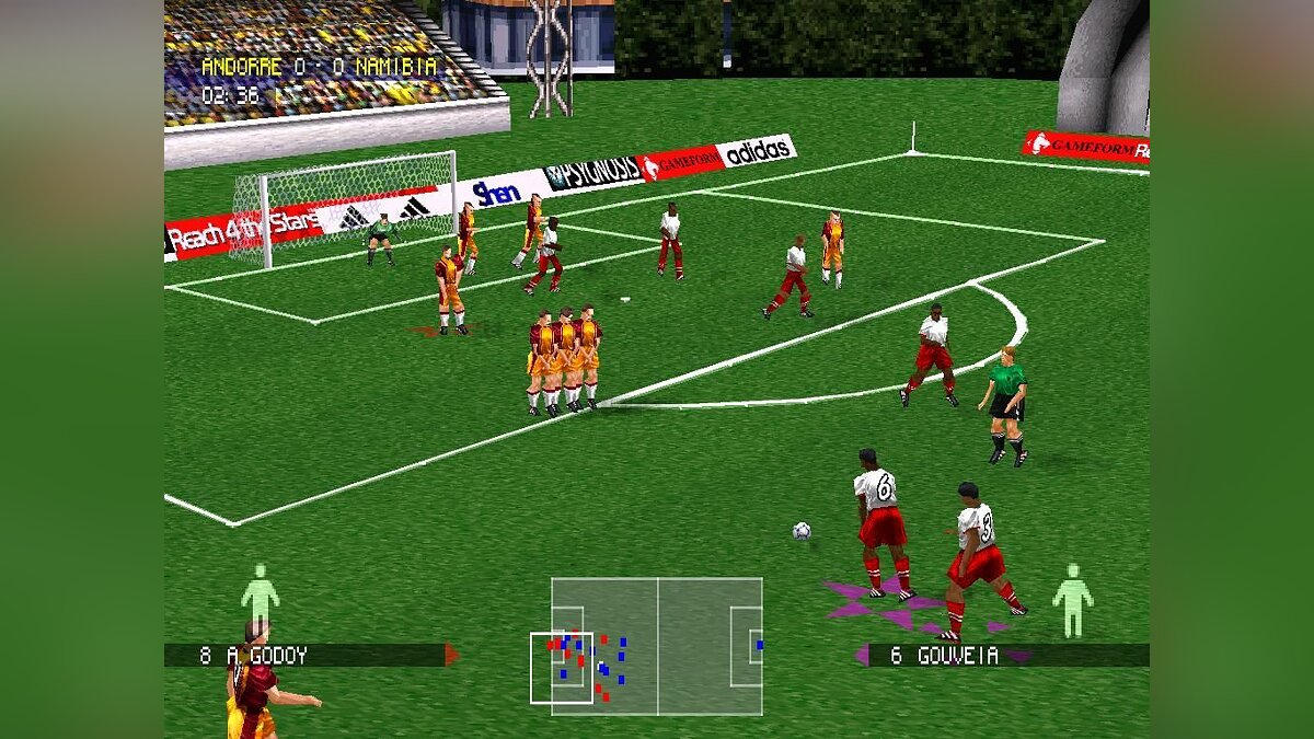 Играй 98. Adidas Power Soccer. Soccer 98 ps1. Игра адидас. Футбол 98 на PS 1.