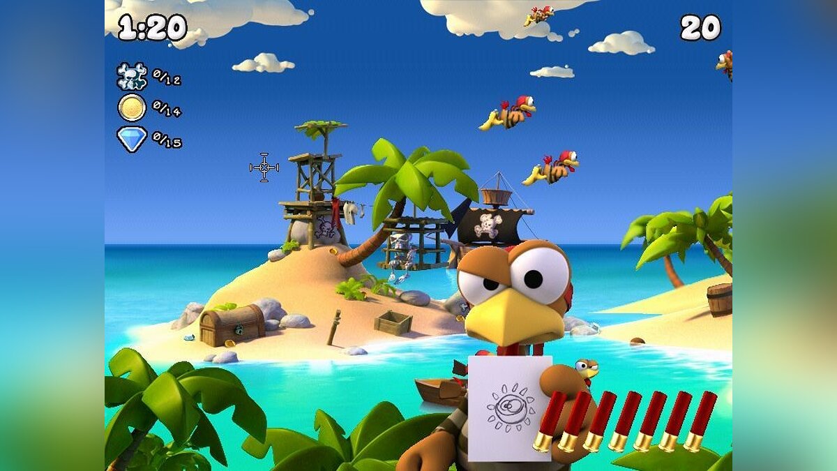 Crazy Chicken Pirates - что это за игра, трейлер, системные требования,  отзывы и оценки, цены и скидки, гайды и прохождение, похожие игры Moorhuhn  Piraten