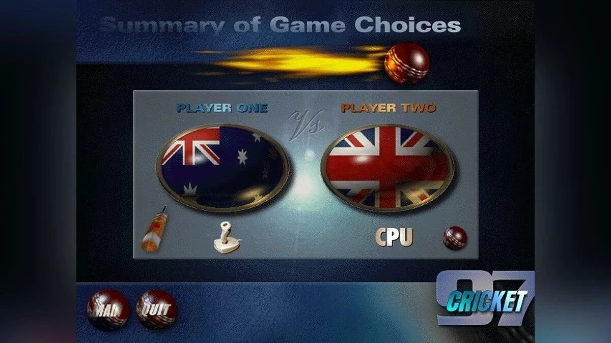 Скриншоты из Cricket 97