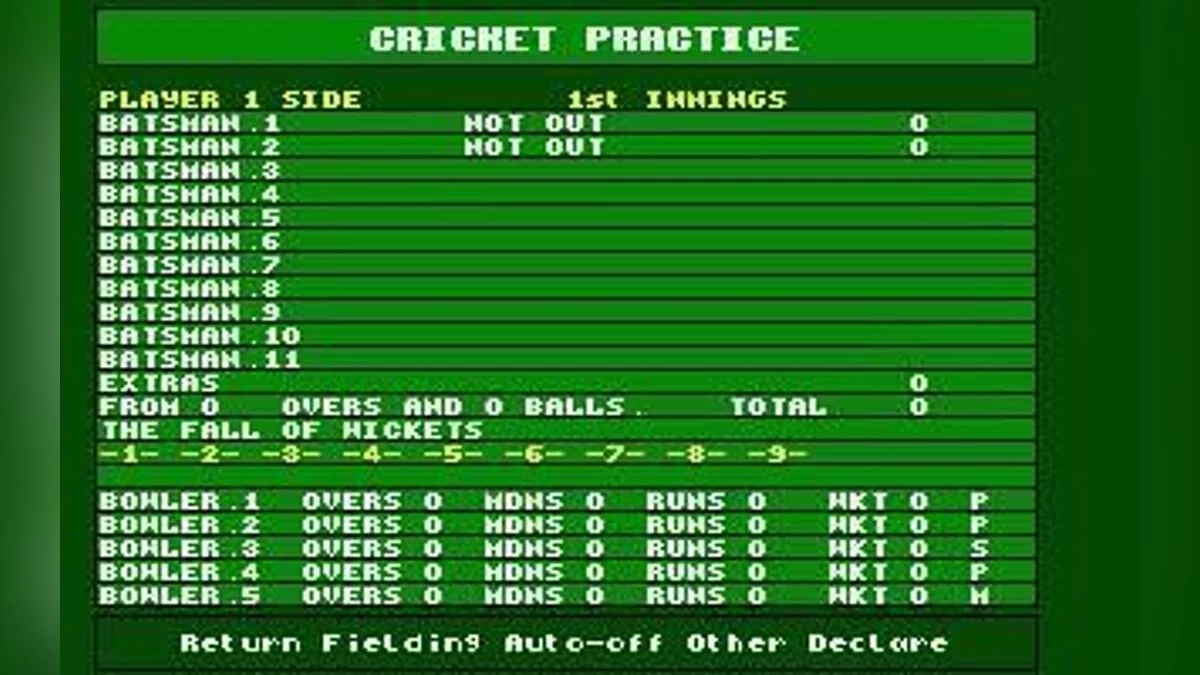 Скриншоты из Cricket Captain