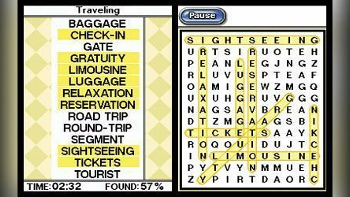 Скриншоты из Crosswords DS