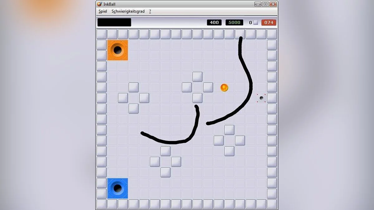 Скриншоты из InkBall