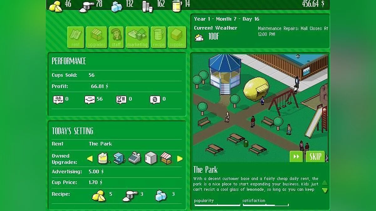 Скриншоты из Lemonade Tycoon