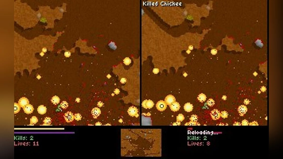 Скриншоты из Liero