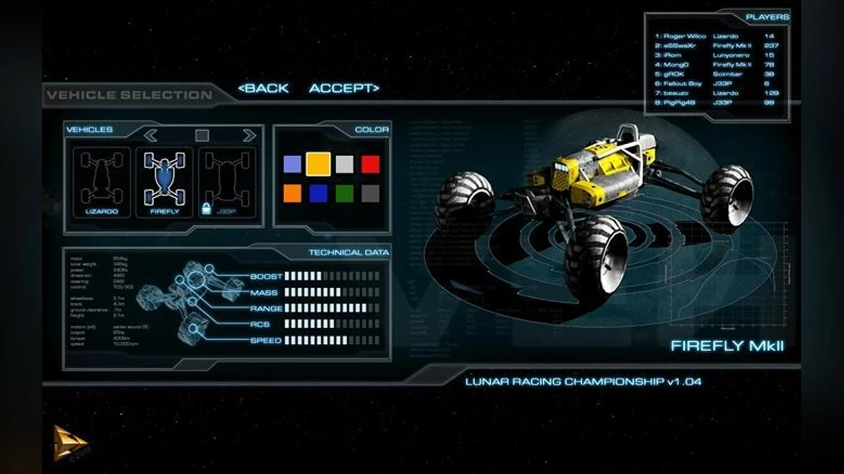 Скриншоты из Lunar Racing Championship