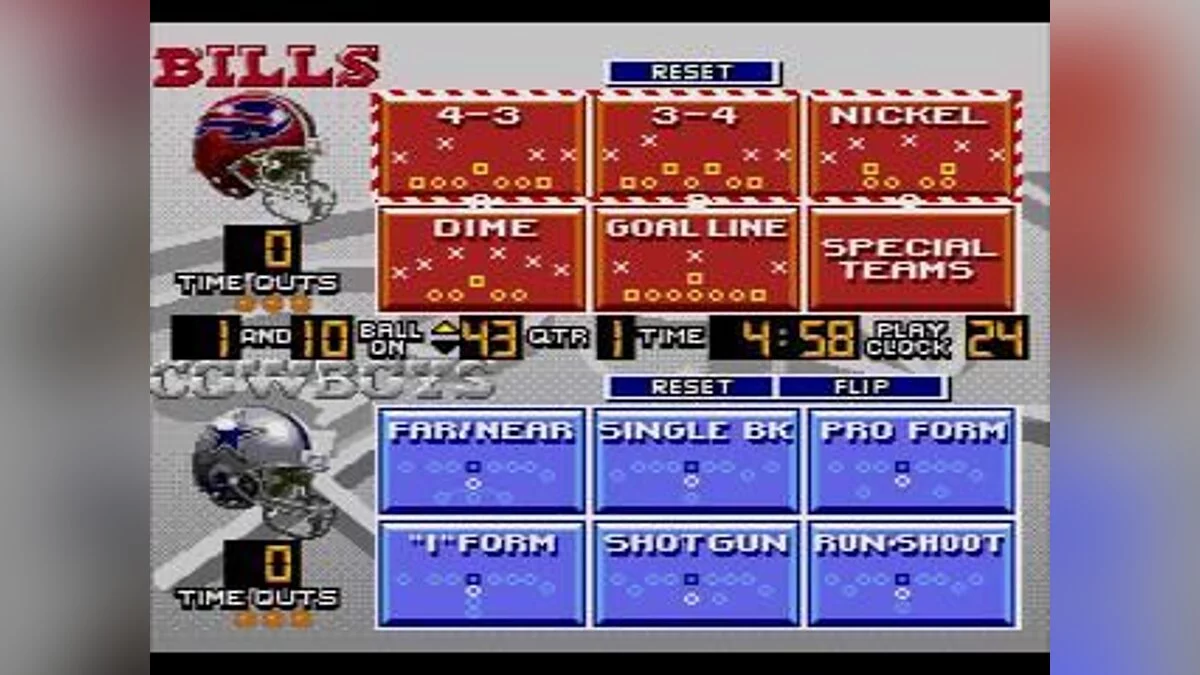 Скриншоты из Madden NFL '95