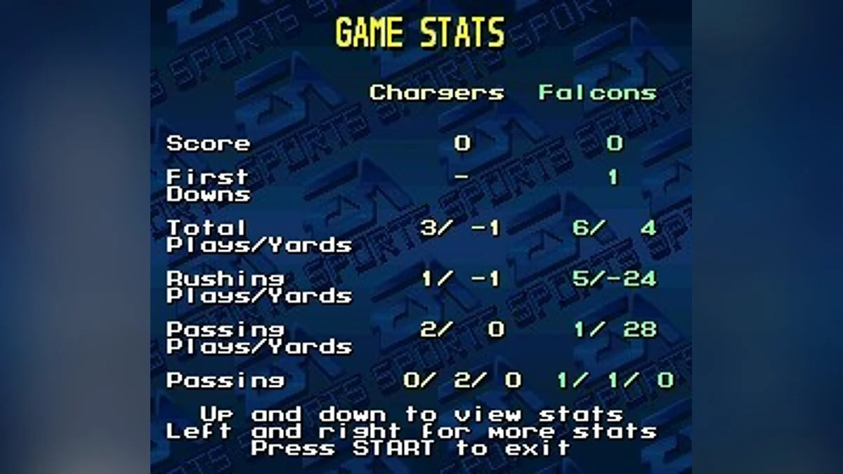 Скриншоты из Madden NFL '94 / Картинка 40