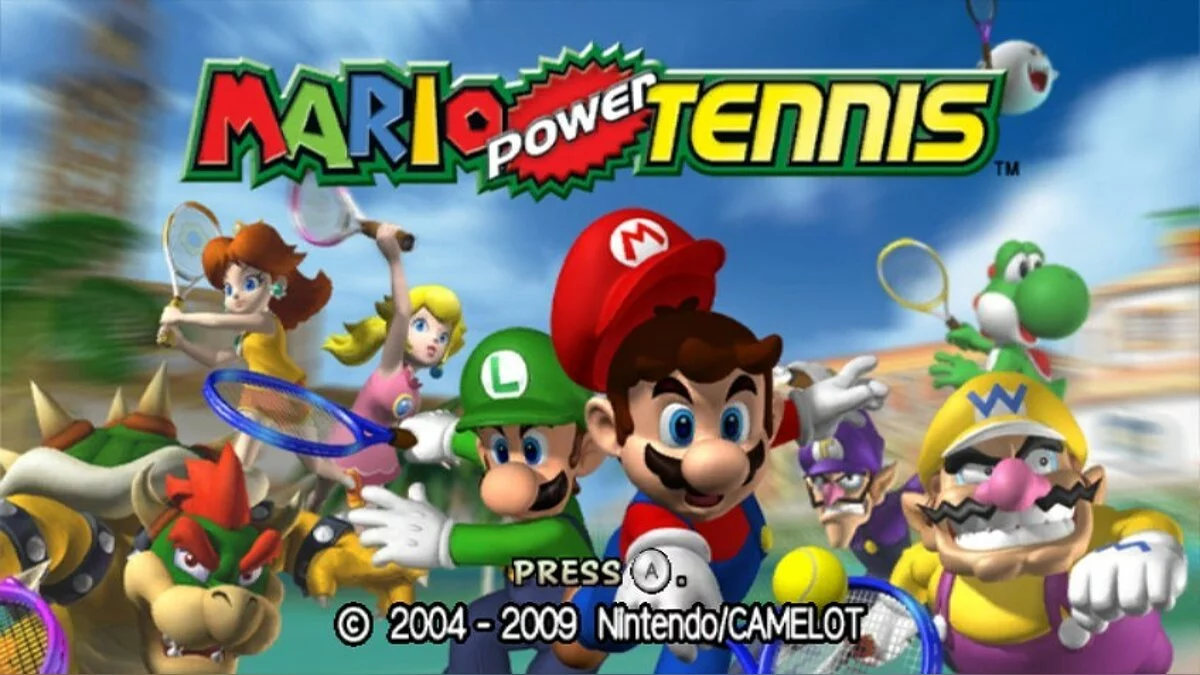 Скриншоты из Mario Power Tennis