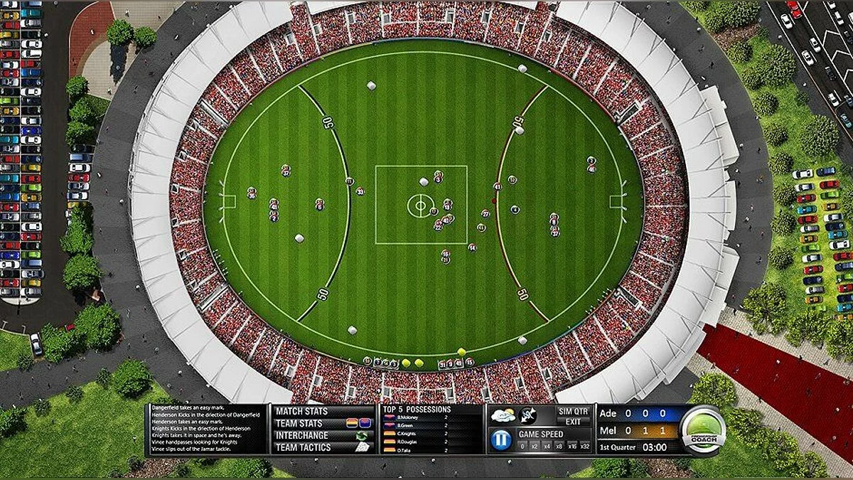 Скриншоты из AFL Premiership Coach 2011