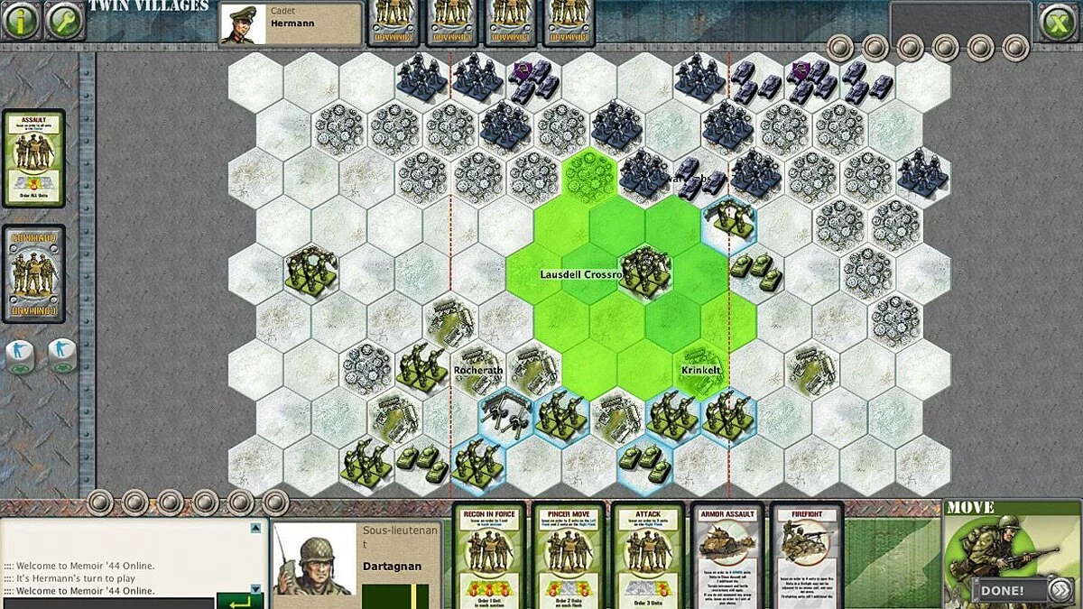 Скриншоты из Memoir '44 Online