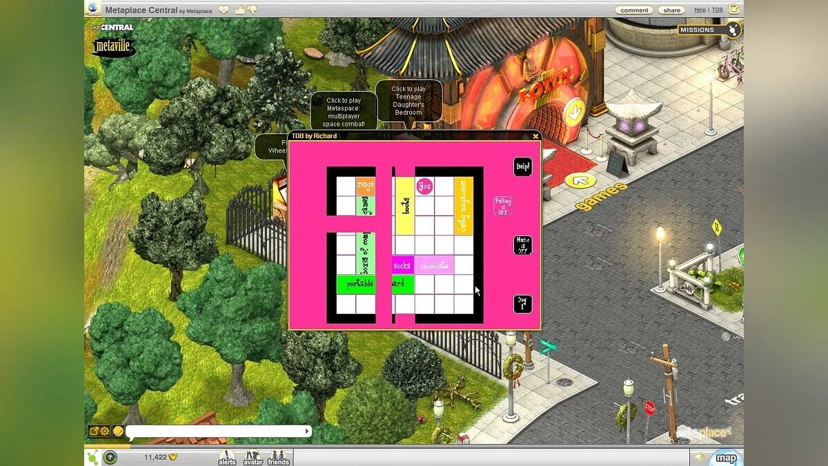 Скриншоты из Metaplace