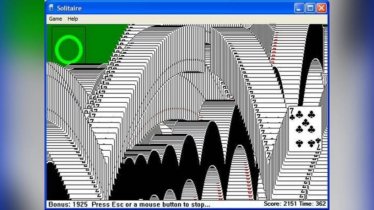Скриншоты из Microsoft Solitaire