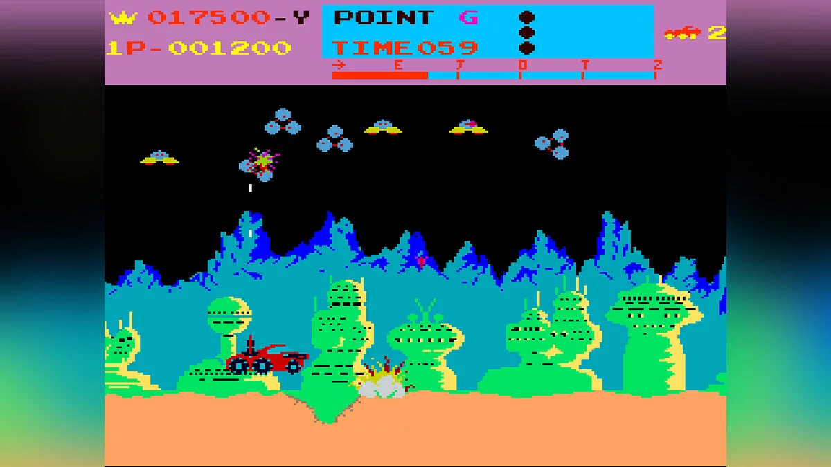 Скриншоты из Moon Patrol