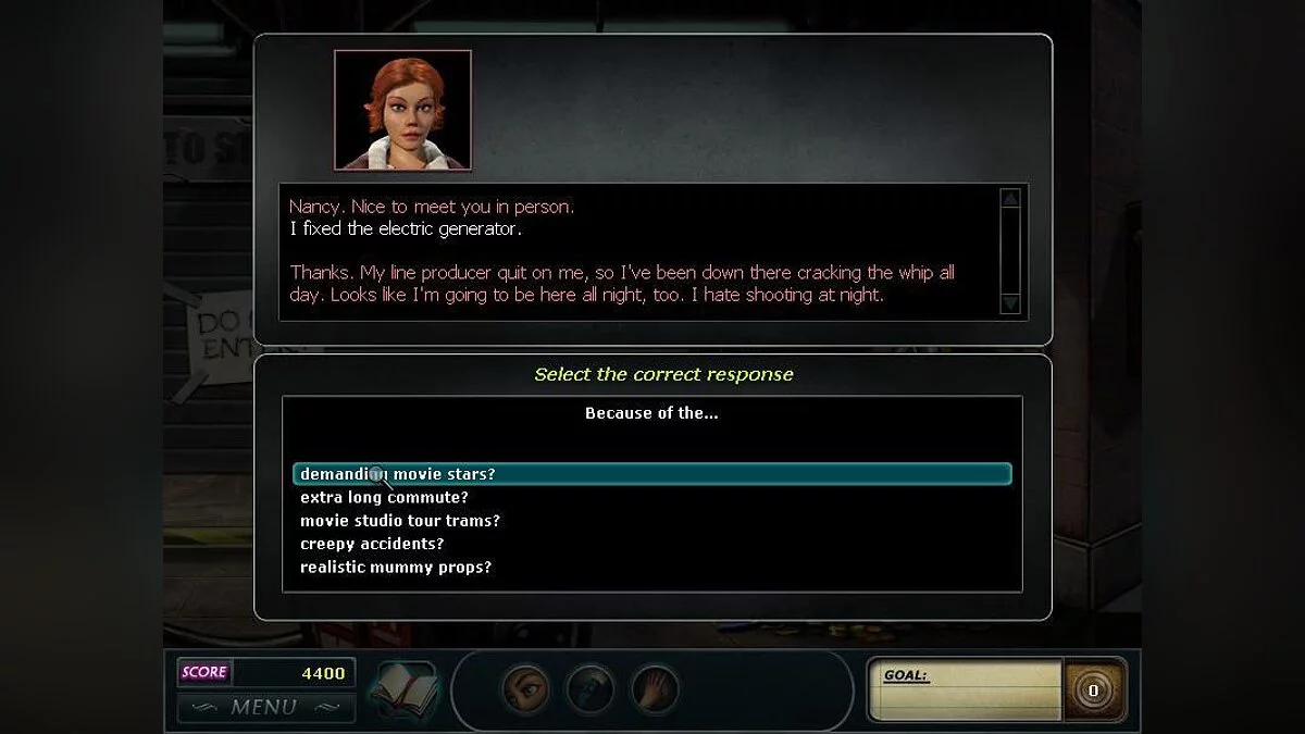 Скриншоты из Nancy Drew Dossier: Lights, Camera, Curses!