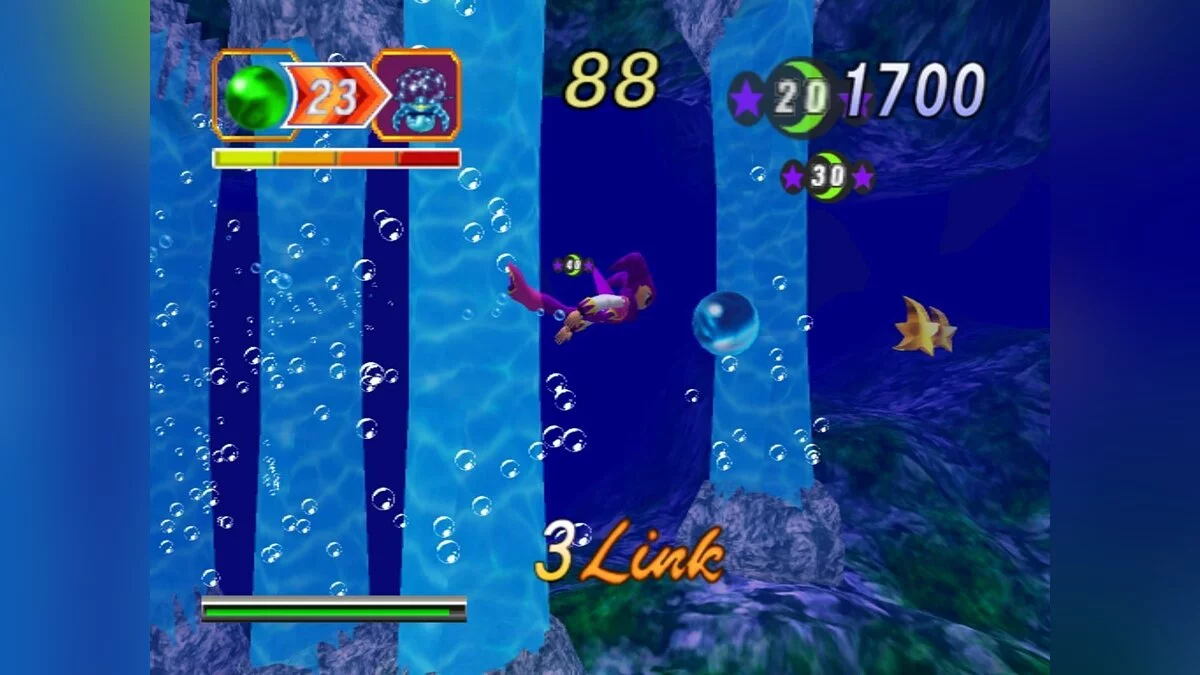 Скриншоты из NiGHTS into Dreams...