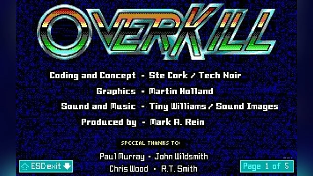 Скриншоты из OverKill (1992) / Картинка 17