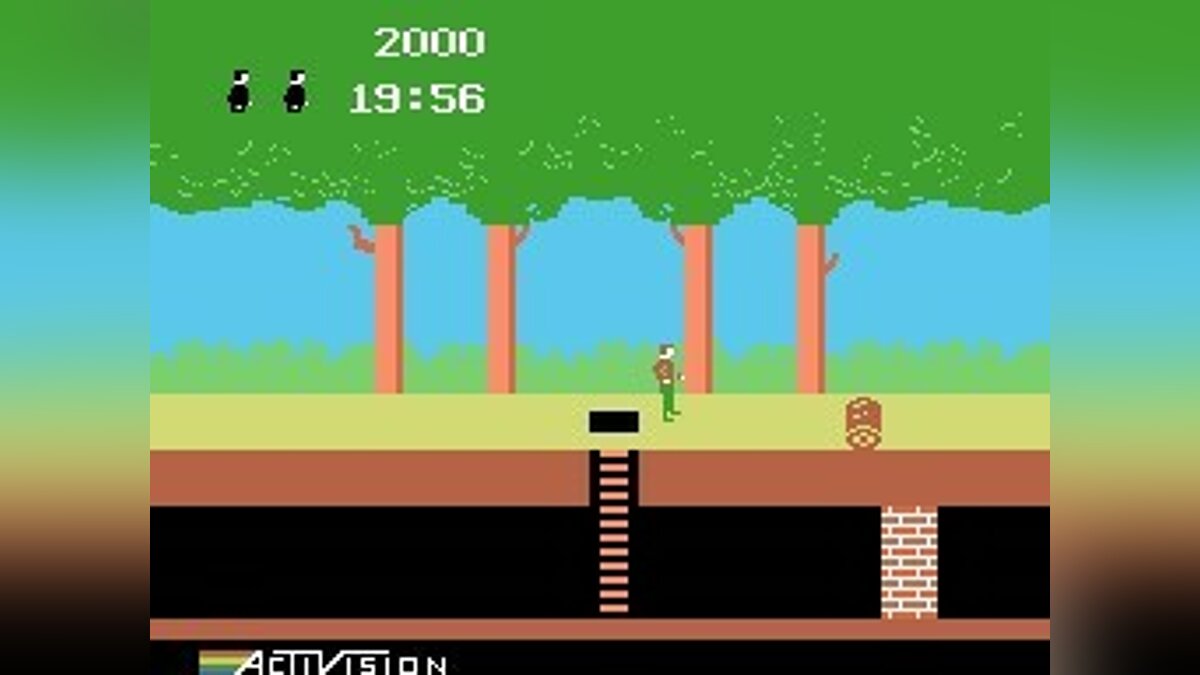 Линии 1998 играть. Pitfall Atari 2600. Питфол на Атари 2600. Питфол первая игра. Atari 2600 Pitfall 2.