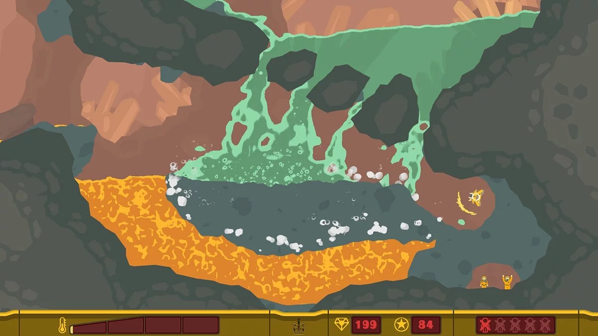 Скриншоты из PixelJunk Shooter